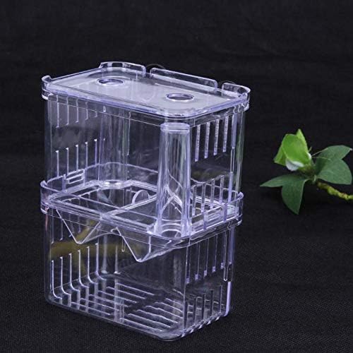 Caja de aislamiento de peces multifunción de acrílico grande Divisor de crianza Contenedor de mantenimiento para acuario de peces pequeños camarones