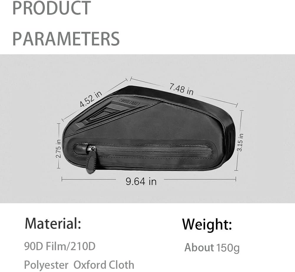 Cool Change Bolsa de bicicleta de tubo superior, bolsa de marco de bicicleta triangular impermeable para bicicleta debajo del tubo para bicicleta de