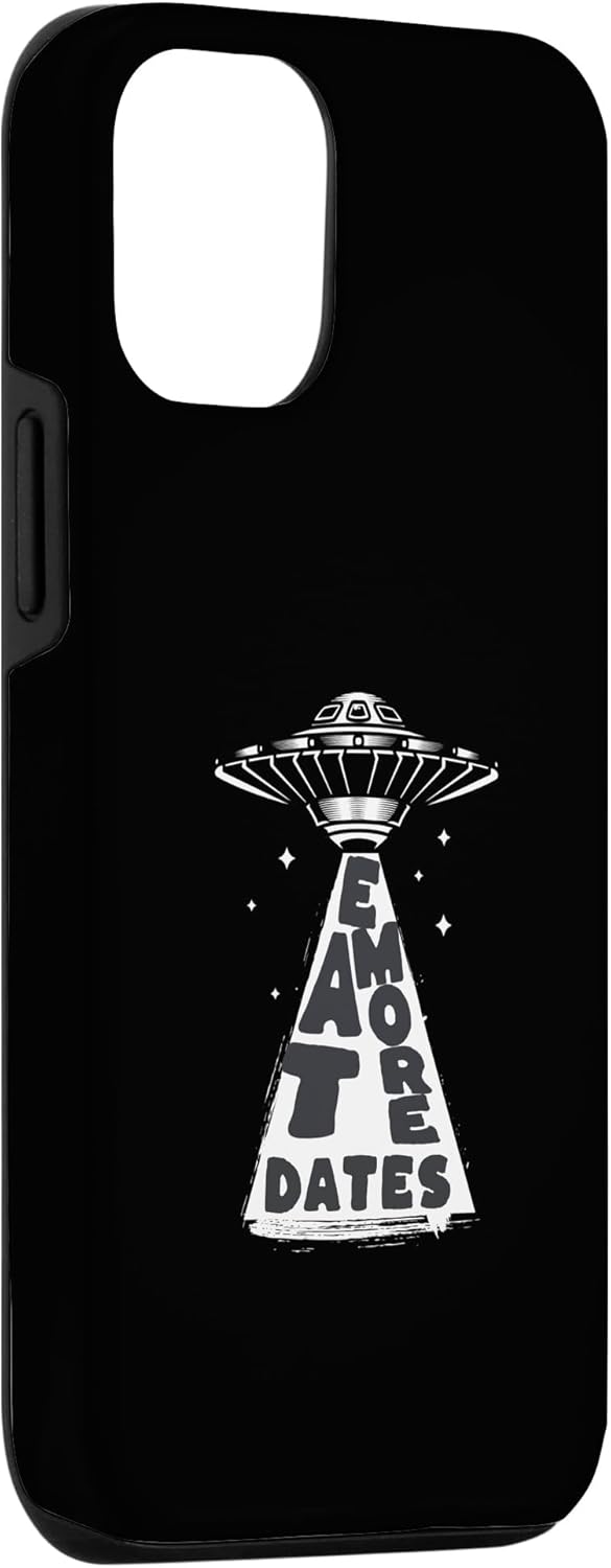 iPhone 14 Pro UFO Alien Abduction Vintage Eat More dates Vintage Case