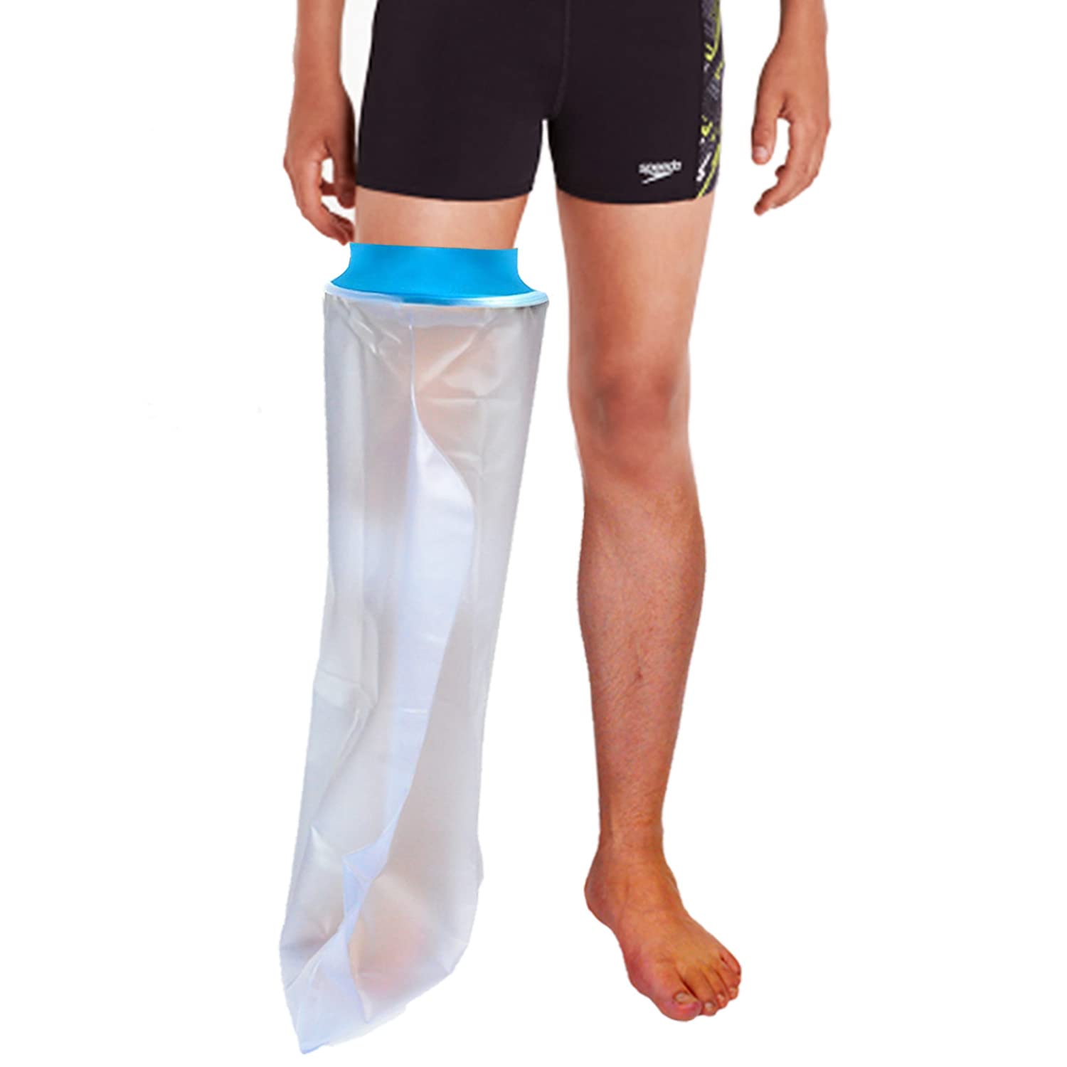 Fundas fundidas para patas de ducha para adultos, impermeables, protector de pierna completa, vendaje de ducha, ducha para heridas rotas, pierna
