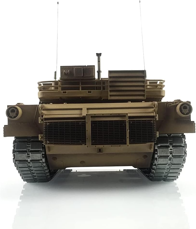 wheelfun Heng Long RC Tank 116 7.0 Abrams RTR RC Tanque 3918 360  Torreta Barril Recoil Metal Track