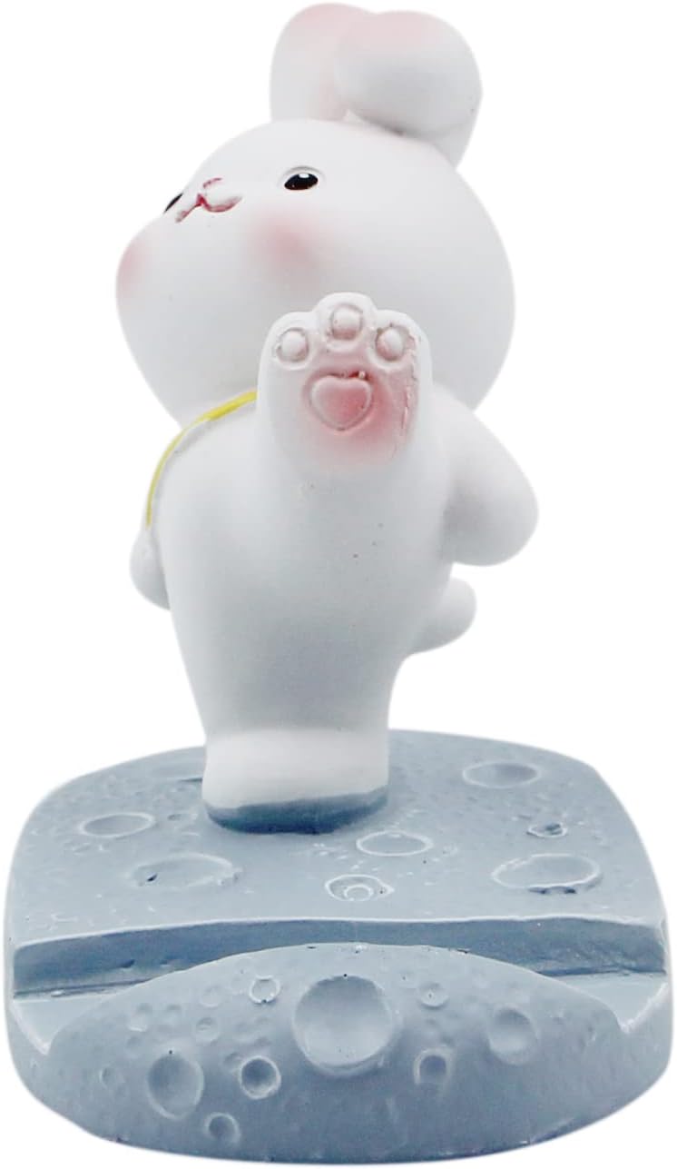 Suillty Lindo conejo animal teléfono celular soporte para escritorio Smartphone teléfono móvil soporte escritorio decoración hogar regalo