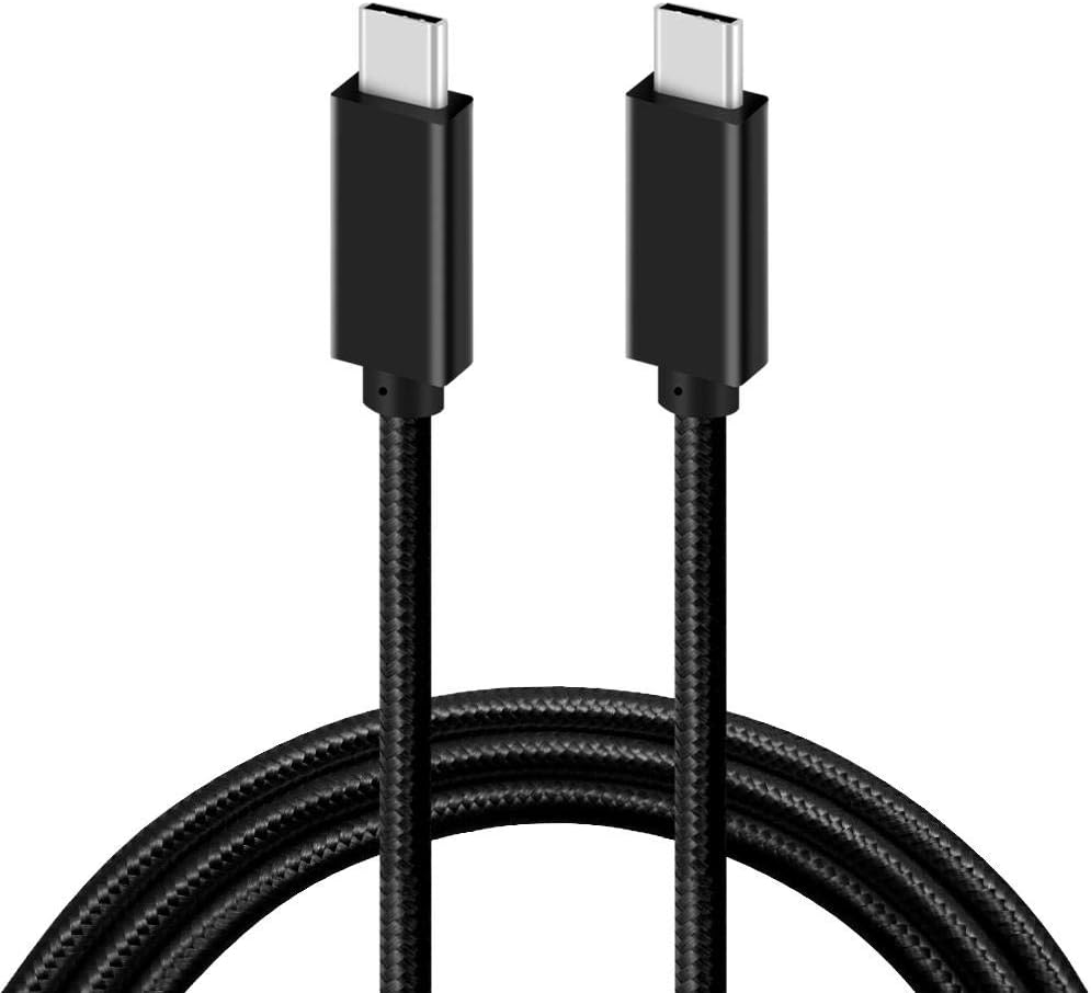 BoxWave Cable compatible con Elgato HD60 S+ – Cable PD DirectSync (3 pies) – USB-C a USB-C (100 W), cable trenzado tipo C de carga y sincronización