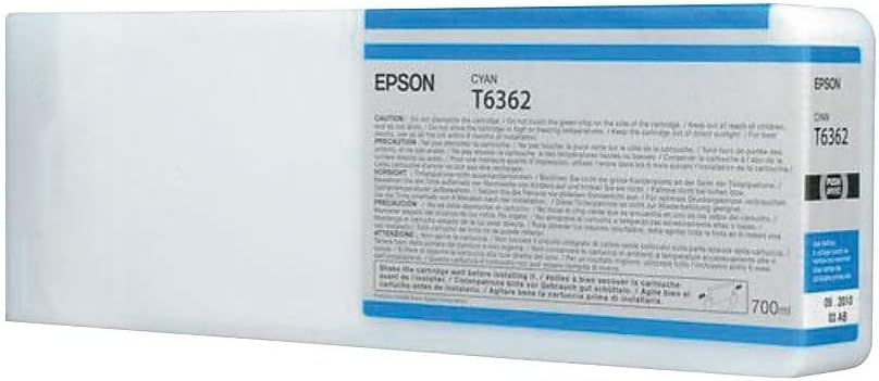 Epson UltraChrome HDR Cartucho de tinta – 23.7 fl oz cian (T636200)