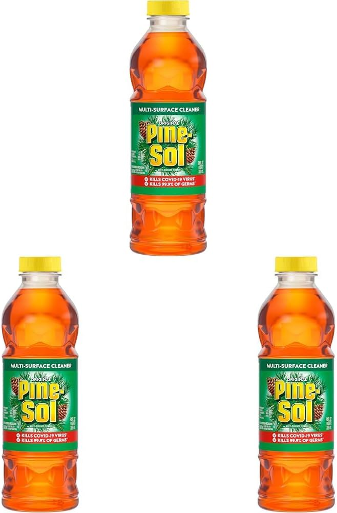 Pine-Sol Limpiador multisuperficie, pino original, 24 onzas (el paquete puede variar) (paquete de 3)
