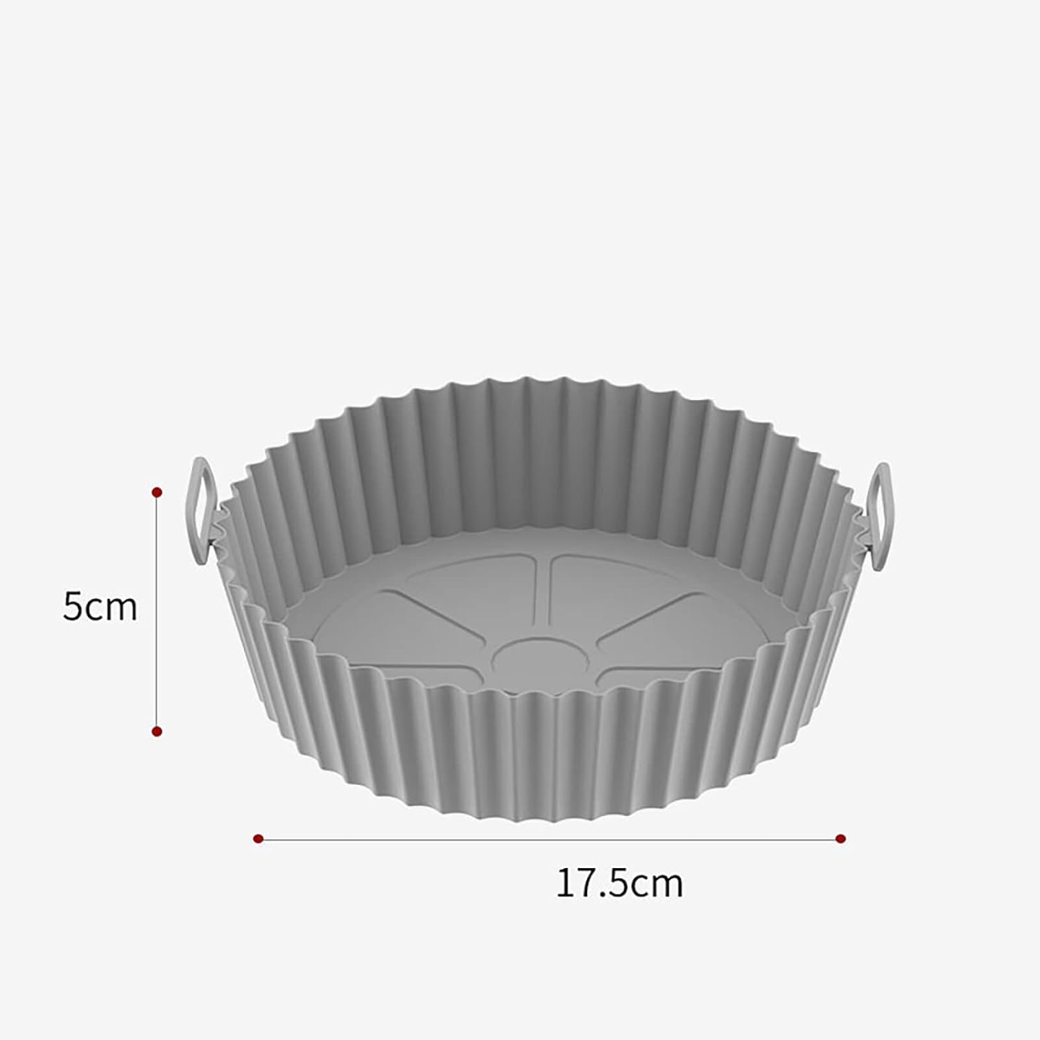 Camidy 3 piezas de forros de silicona para freidora de aire, tazón de cesta de silicona para freidora de aire, reemplazo de papel pergamino
