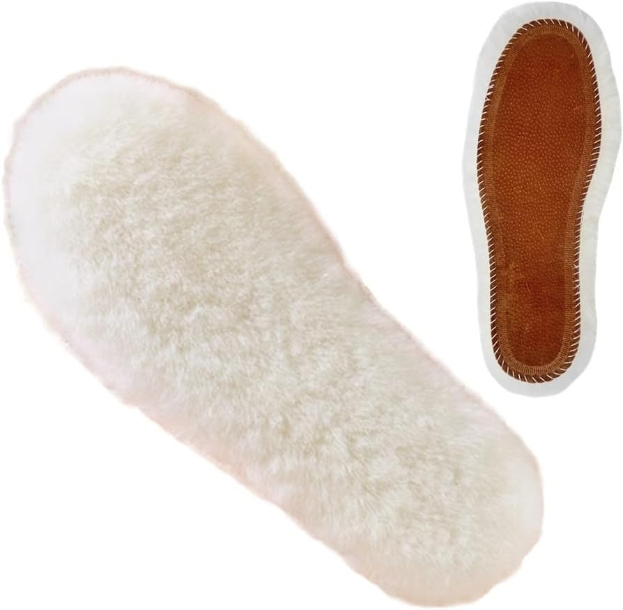 Plantillas de zapatos de piel cálida  Inserto grueso para botas de invierno, suave y cómodo, forro de repuesto para botas de zapatos de hombre 11
