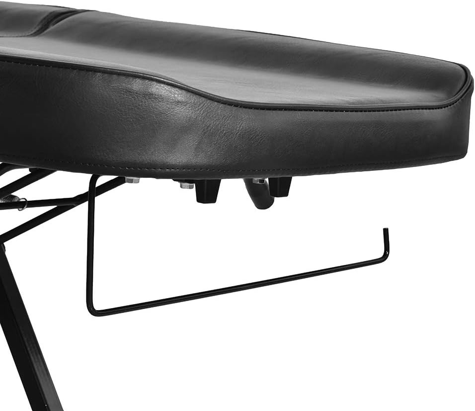 Paddie Cama de masaje profesional plegable de 3 secciones, mesa de tatuaje ajustable para cliente, silla facial de 73 pulgadas para esteticista,