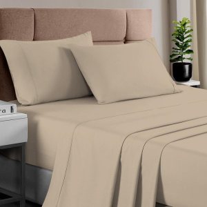 Pizuna – Ropa de cama de 100% tejido de satén de algodón de fibra larga de 400 hilos (juegos de sábanas, juego de funda). Pizuna – Ropa de cama de 100% tejido de satén de algodón de fibra larga de 400 hilos (juegos de sábanas, juego de funda).