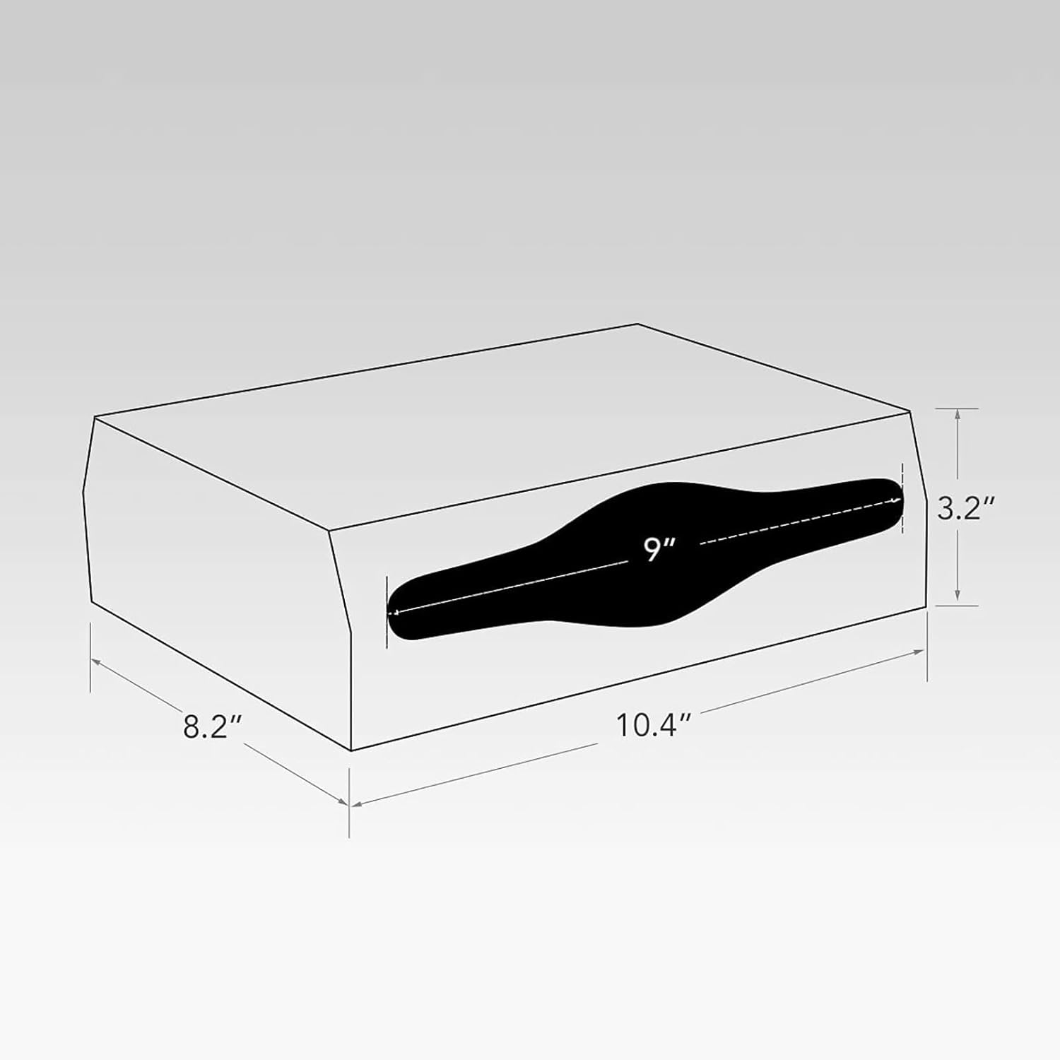 Wall Mounte – Dispensadores de toallas de papel comerciales, 10.4 pulgadas de largo x 3.3 pulgadas de profundidad x 8.3 pulgadas de alto, soporte de