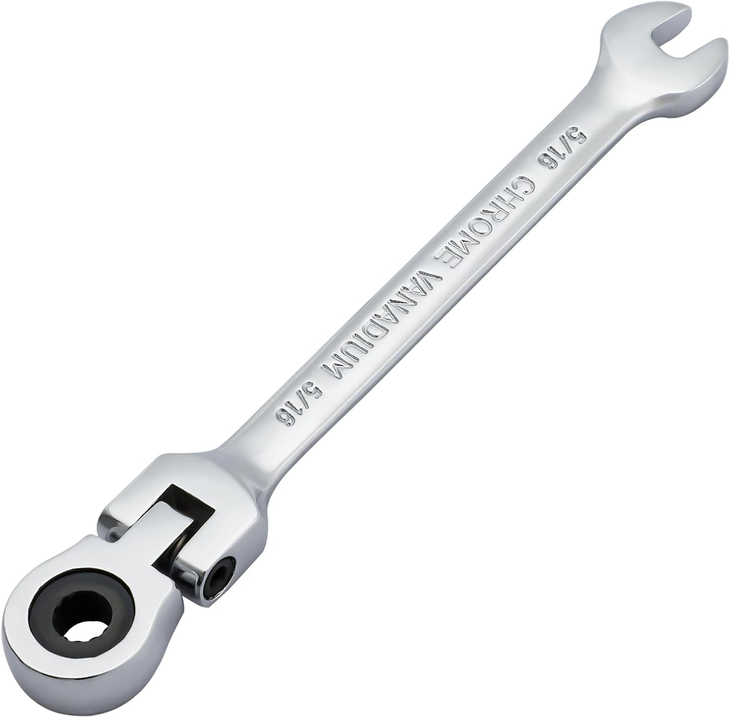Pilida – Llave combinada de trinquete de 516 pulgadas SAE Flex Head con diseño de 12 puntos, trinquete de 72 dientes, acero CR-V
