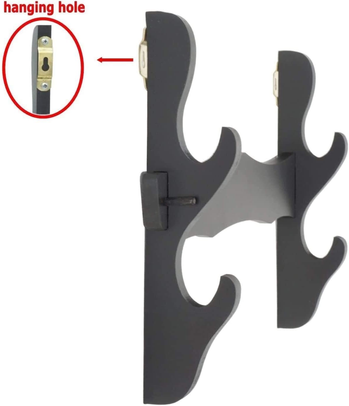 Katana Holder 2-Tier Sword Holder Wall Mount Display Stand Sword Rack Hanger for Samurai Katana Sword Stand Sword Stand