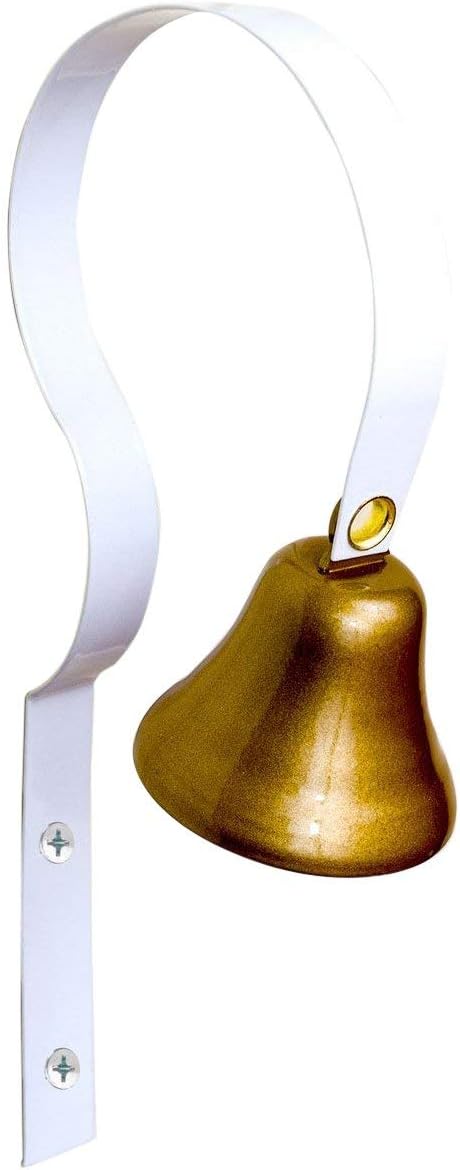 Campana de entrenamiento para perros GoGo Bell, timbre para perros, tu cachorro te avisa cuando necesita orinar, Blanco
