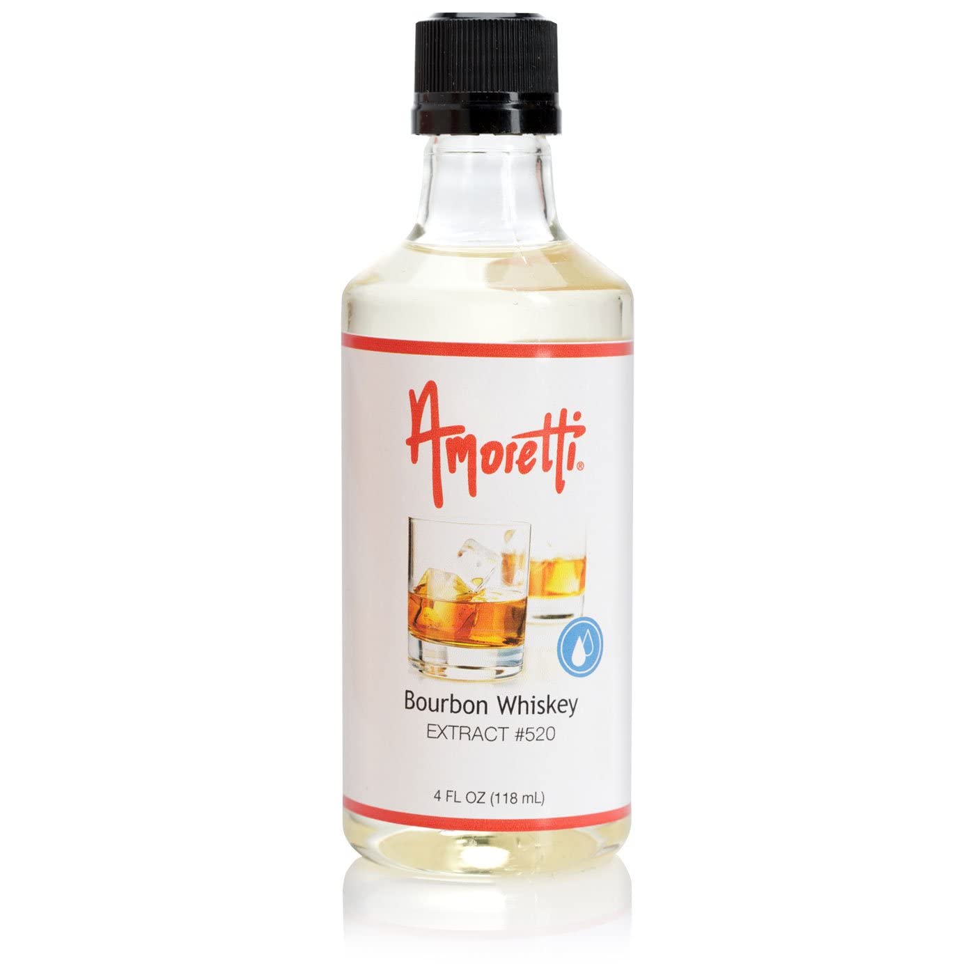Amoretti – Extracto natural de whisky bourbon soluble en agua de 2 onzas – Altamente concentrado y perfecto para pasteles, salados, elaboración de