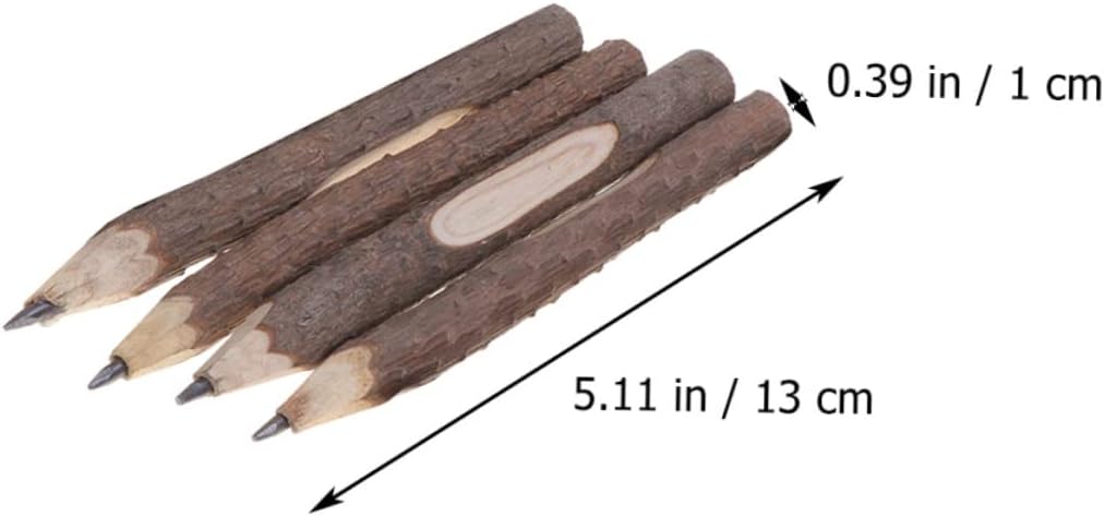 MAGICLULU 8 piezas de lápices para niños, regalos de cumpleaños, rotulador de papel de boceto, rama de árbol, instrumento de escritura, madera