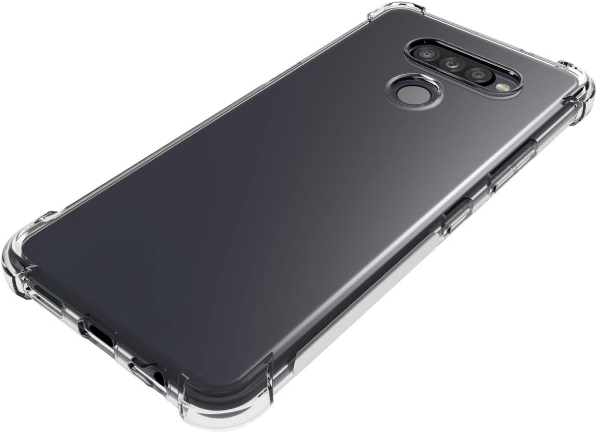 Funda para LG K50S Clear TPU Cuatro Esquinas Cubierta Protectora Transparente Suave Funda