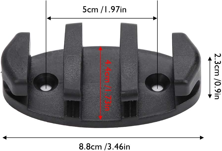WNSC Taco en zig zag, diseño de encaje trasero, accesorios multiusos para lanchas de pesca, tacos para kayak, canoa duradera para camiones,