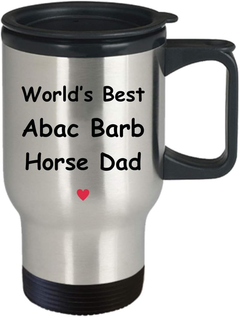 Gift For Abaco Barb Horse Dad – World’s Best – Fun Novelty Gift Idea Coffee Tea Cup Funny Presents Birthday Christmas Anniversary Thank You