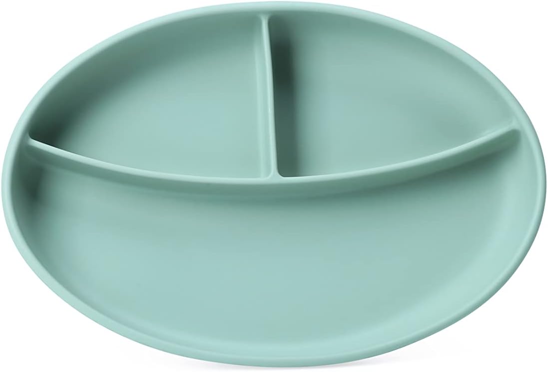 Juego de 5 piezas de silicona para bebés  Suministros de alimentación  Placas de succión para platos de bebés y niños pequeños  Suministros de