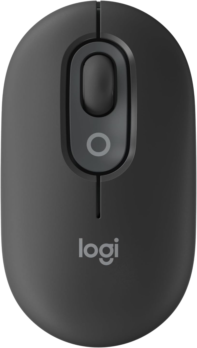 Logitech Ratón POP inalámbrico con emojis personalizables, tecnología SilentTouch, desplazamiento de precisiónvelocidad, diseño compacto, Bluetooth,