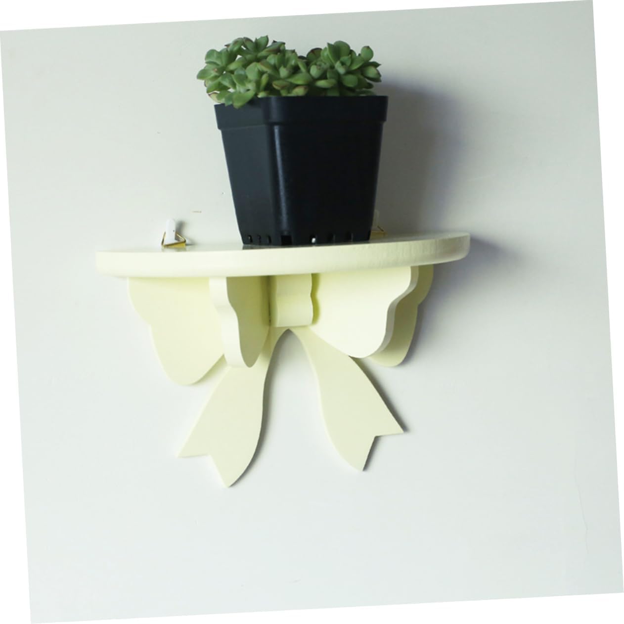 DOITOOL Estante de almacenamiento de madera con forma de mantequilla, estante de pared, decoración de habitación de niños, almacenamiento de pared
