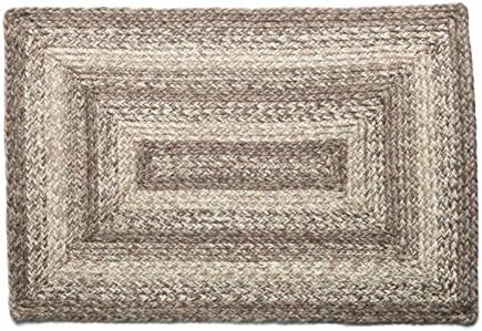 IHF Home Decor Colección trenzada Ashwood Premium  Estilo primitivo, rústico, campestre  Yutealgodón  30 días sin riesgo  Alfombra de acentotapete