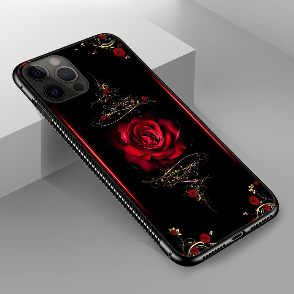 ZHEGAILIAN Case Compatible with iPhone 11,Spiritual Rose Cases Compatible with iPhone 11 for Girls,Non-Slip Pattern Design Back CoverShock