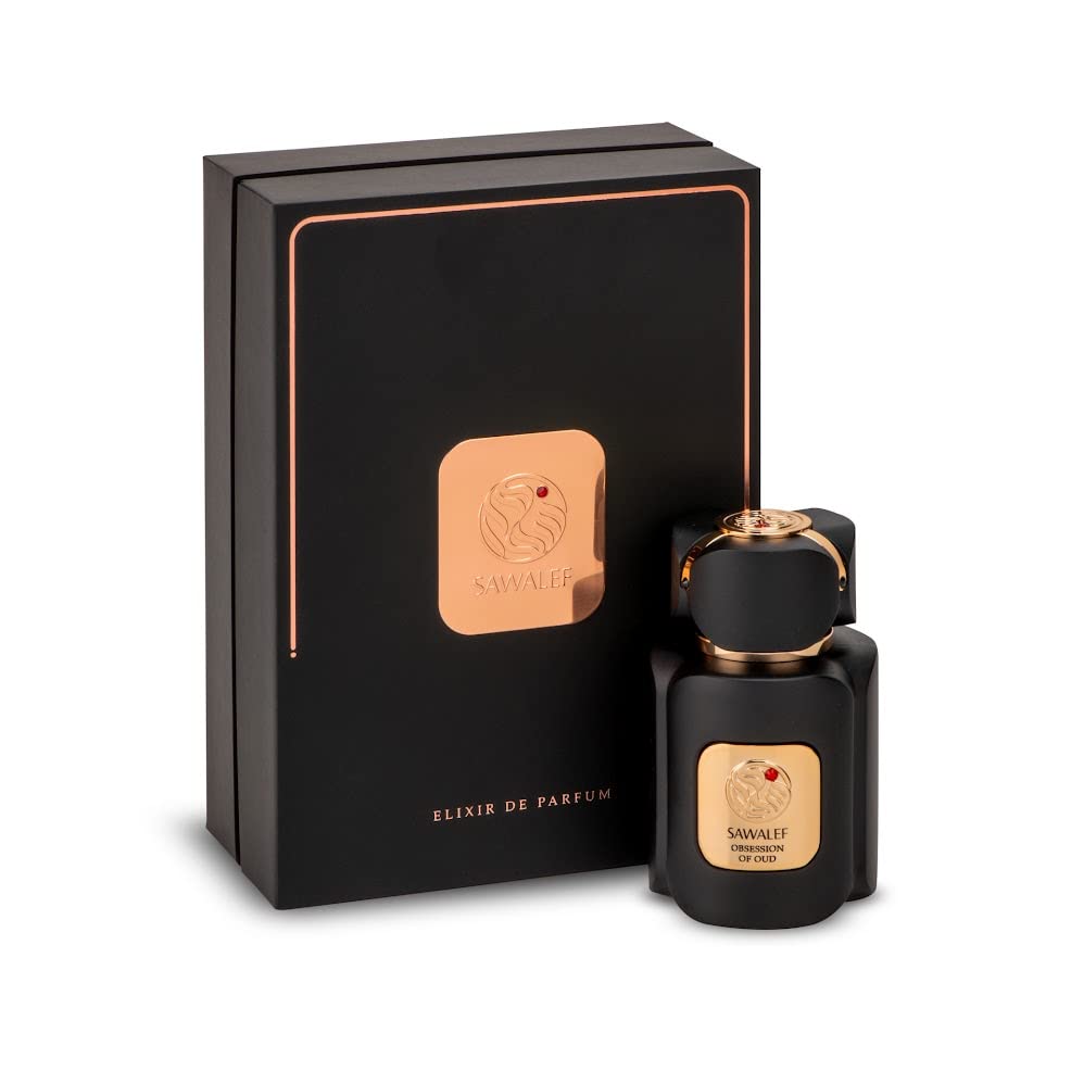 Sawalef Obsession of Oud por Swiss Arabian – Fragancia rica y seductora de elixir de perfume para los amantes del perfume Oud – Notas de higo,