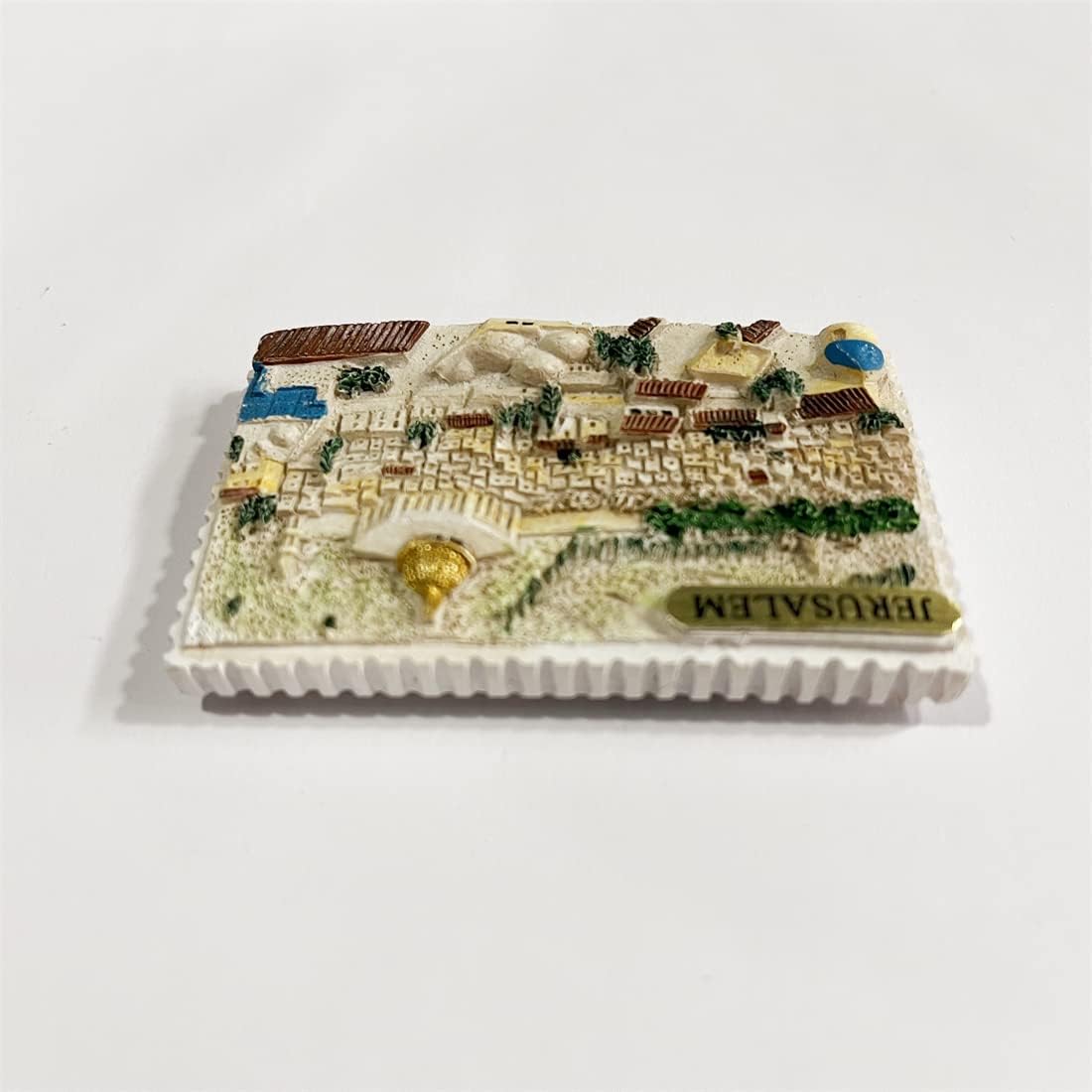 Jerusalem – Imán de nevera 3D, regalo de recuerdo de resina, hecho a mano de Jerusalén, colección de decoración para el hogar y la cocina