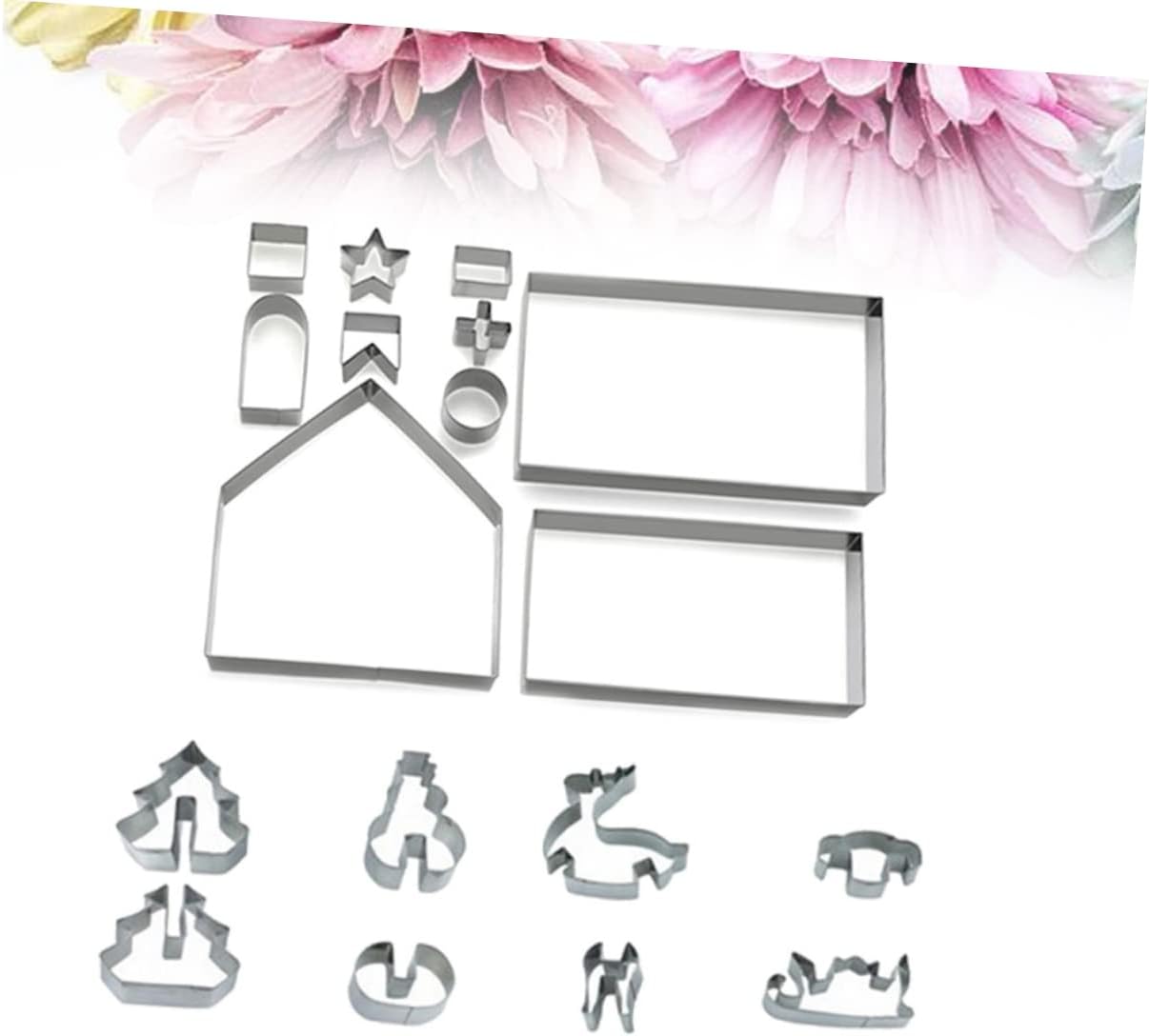 NOLITOY 36 Pcs Cookie Cutter Cortadores De Galletas Cookie Cutters for Baking Santa Cookie Cutter Baking Cutter Cake Mold Stainless Steel