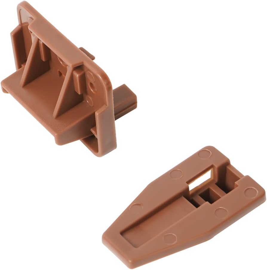 Guías deslizantes de cajones de plástico, paquete de 10 tapones para cajones de tocador, piezas de repuesto, kit de reparación de rieles de cajones