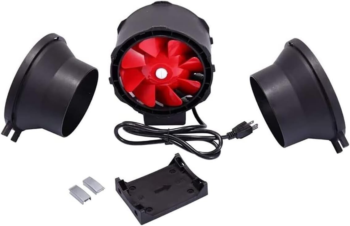 HYDRO PLANET Ventilador de conducto en línea de 6 pulgadas con controlador de velocidad  390 CFM  Ventilador en línea para ventilación de cultivo en
