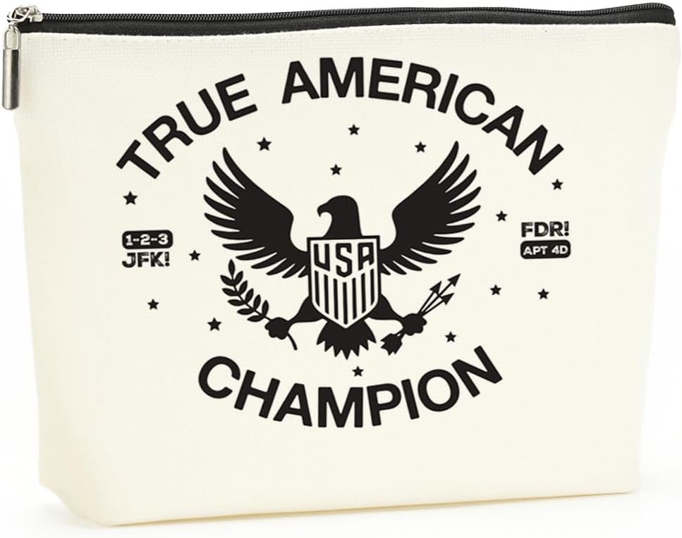 Bolsa de maquillaje inspirada en programas de televisión para regalo de 29 cumpleaños, blanco583