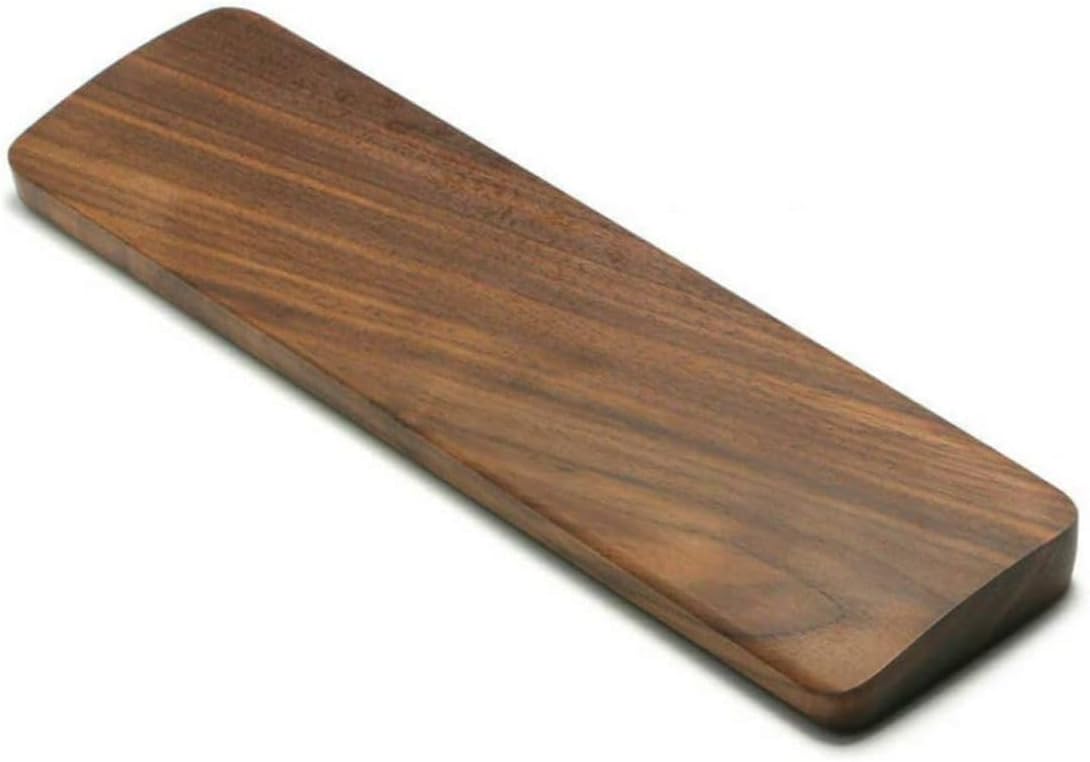 Base de teclado con reposamuñecas de madera, soporte ergonómico para escritorio de juegos, compatible con teclados estándar de 60 teclas y teclado