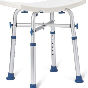 Zler Silla de ducha resistente, taburete de ducha ajustable para ducha interior, montaje sin herramientas, banco de ducha antideslizante para Zler Silla de ducha resistente, taburete de ducha ajustable para ducha interior, montaje sin herramientas, banco de ducha antideslizante para