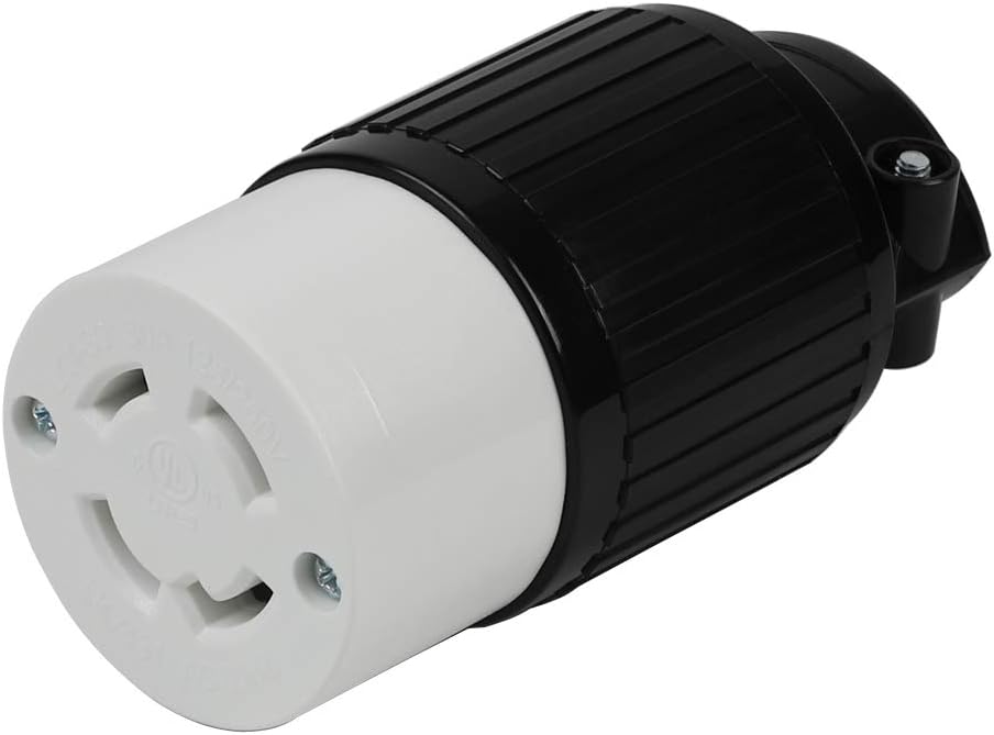 Nema L14-30R 30A 125250V 3 polos 4 cables Conector de receptáculo hembra de bloqueo de grado industrial, bloqueo giratorio industrial L14-30