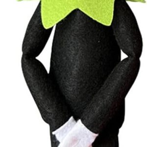 Muñeca de peluche de elfo de calabaza de Halloween de 14 pulgadas, juguete de elfo de calabaza hecho a mano con sombrero negro, guantes blancos, Muñeca de peluche de elfo de calabaza de Halloween de 14 pulgadas, juguete de elfo de calabaza hecho a mano con sombrero negro, guantes blancos,