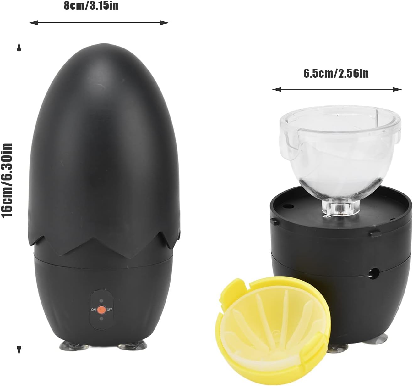 AYNEFY Molinillo de huevos, portátil para hacer huevos dorados, herramienta de cocina de 100 a 240 V para padres, agitador de huevos para cocina,