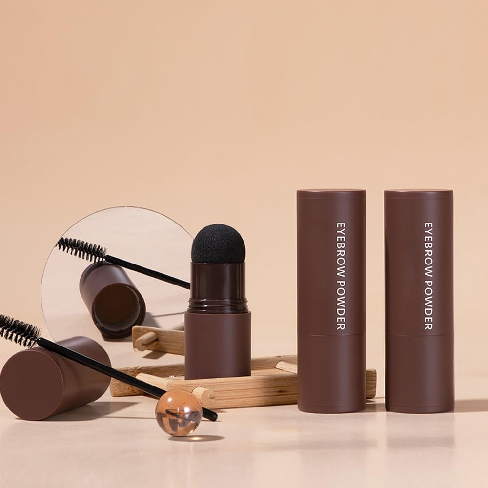 Kit de sellos en polvo para cejas, kit profesional de plantillas para cejas, impermeable, todo en 1, kit de sello y modelado para cejas para mujeres