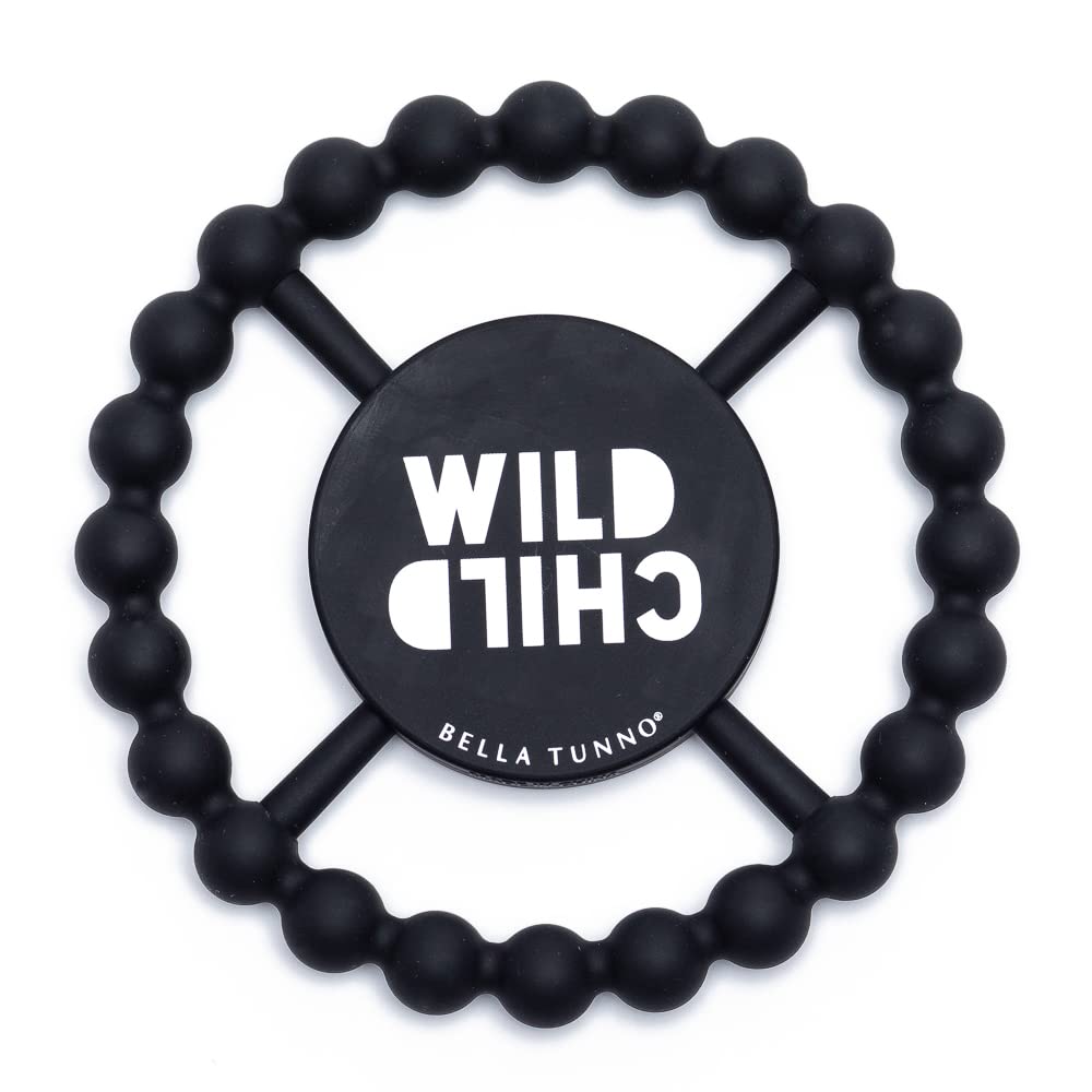 Bella Tunno Happy Teether – Juguete de mordedor suave y de fácil agarre para bebé, anillo de mordedor de silicona para ayudar a calmar las encías,