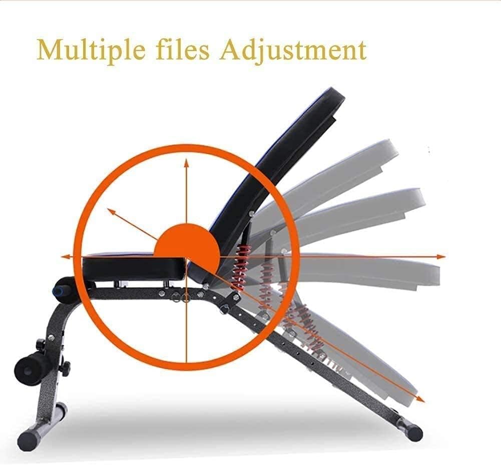 Adjustable Weight Bench,Dumbbell Weight Lifting Adjustable Training Fitness Workout Bench Sit Up Home Gym Equipment for Full Body Workout with
