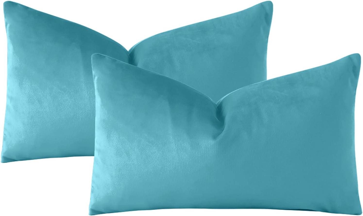 OTOSTAR Fundas de almohada decorativas de terciopelo suave y sólido de 12 x 20 pulgadas, fundas de almohada lumbares, fundas de almohada para sofá