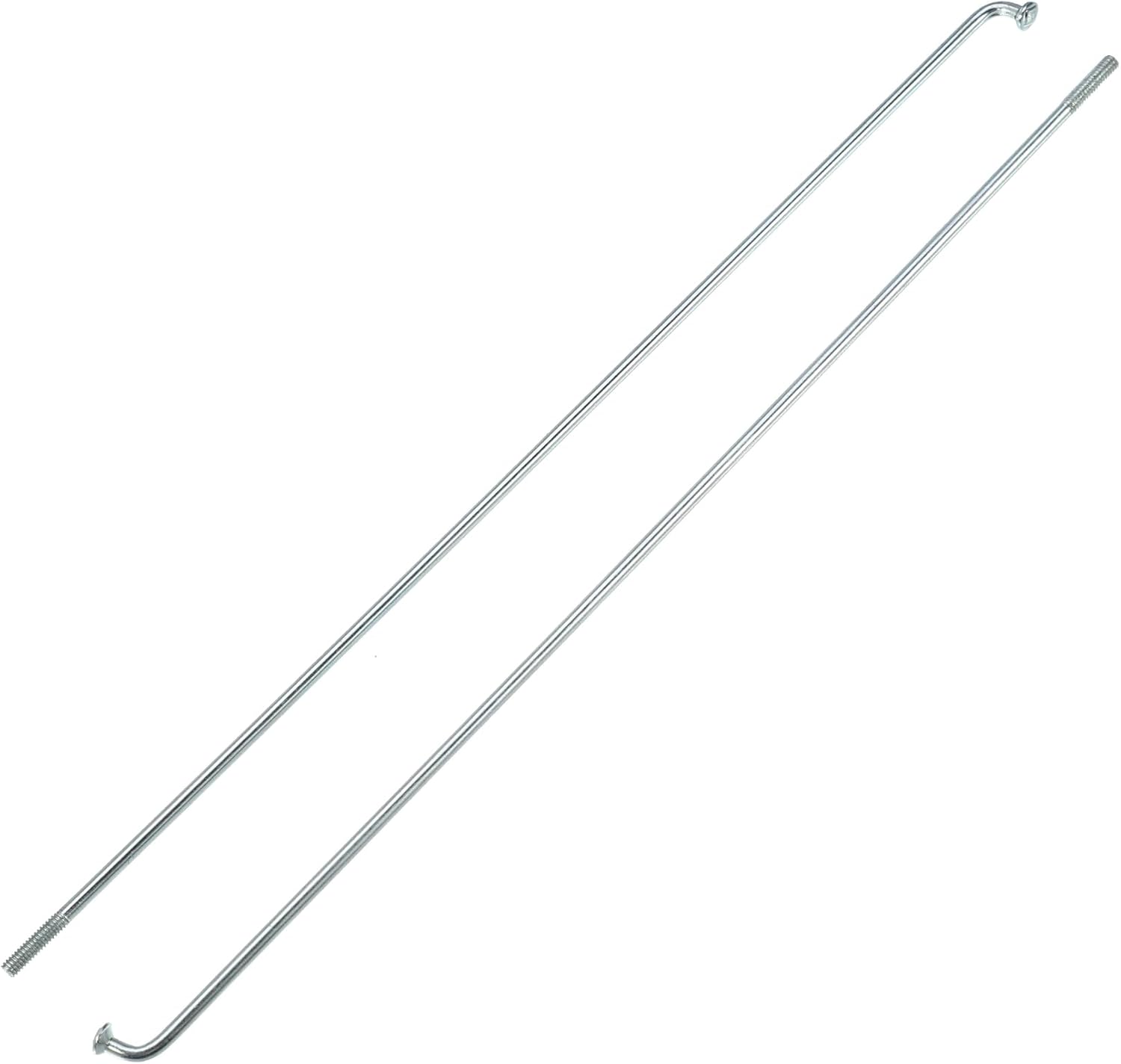 X AUTOHAUX 36 unids 14G J Bend Bicicletas de acero Radios de ciclo con pezones de latón Radios de acero