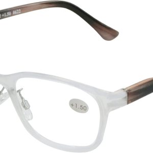 Abyss22 Gafas de lectura, bisagra de resorte, almohadillas ajustables para la nariz para mujeres y hombres Abyss22 Gafas de lectura, bisagra de resorte, almohadillas ajustables para la nariz para mujeres y hombres