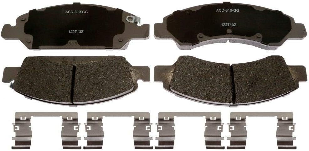 ACDelco 14d1367ch ventaja Juego de almohadilla de freno delanteros de cerámica con hardware