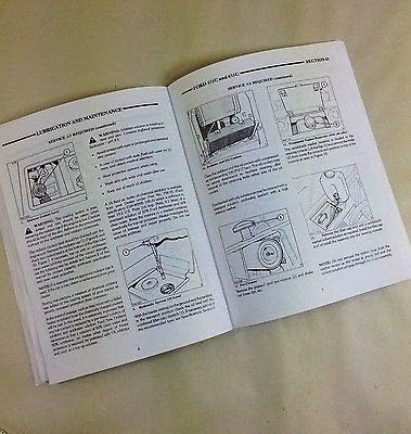 Manual de operador para Ford 555C 655C Tractor Loader Retroexcavadora Lubricante de mantenimiento para propietarios