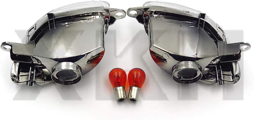 XKH – Señales de giro para motocicleta compatibles con Suzuki Hayabusa Gsxr1300 R 1999, 2003, 2004, 2005, 2006, 2007, transparente B00Y7CDUA4