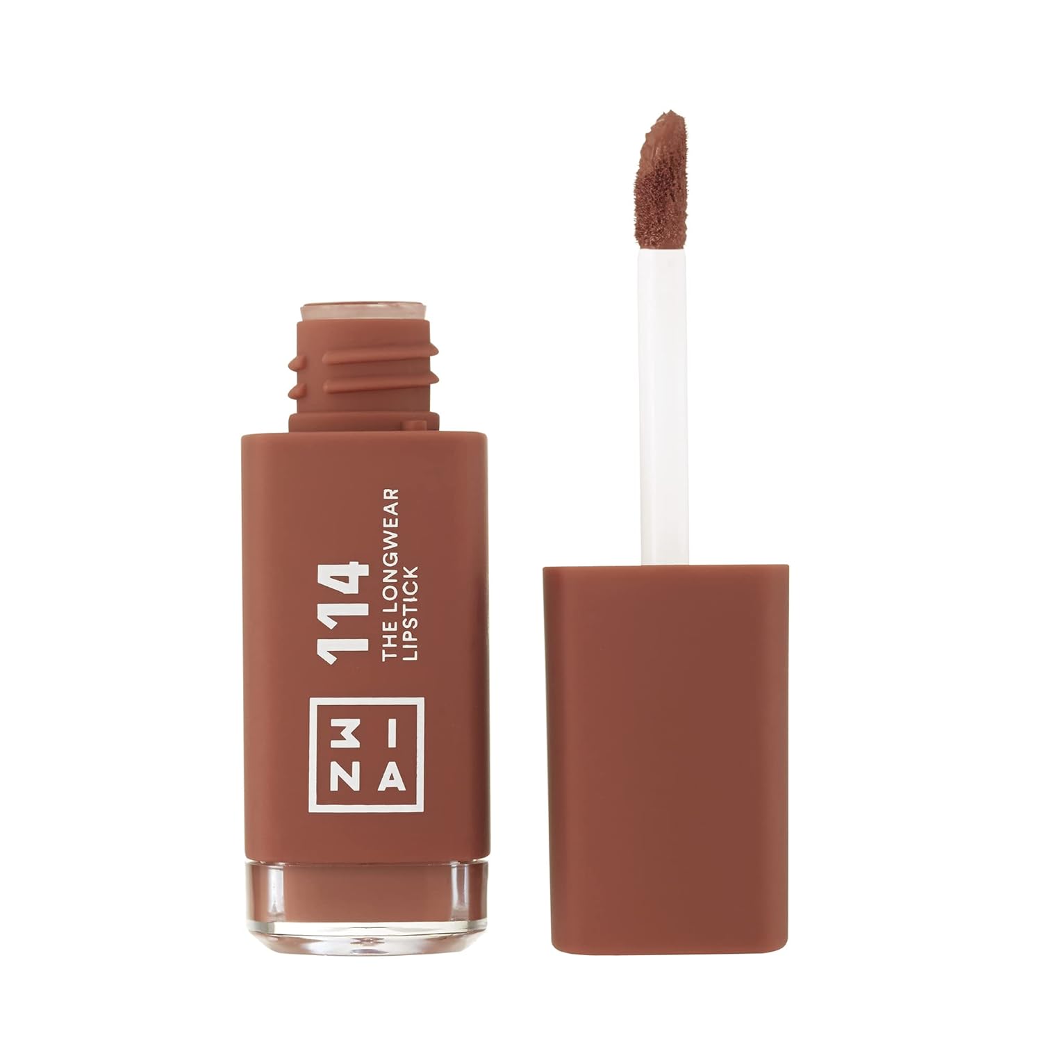 3INA The Longwear Lipstick 114 – Naturalmente hidratante, de secado rápido, tonos que se mantienen todo el día y se adaptan a cada tono de piel –