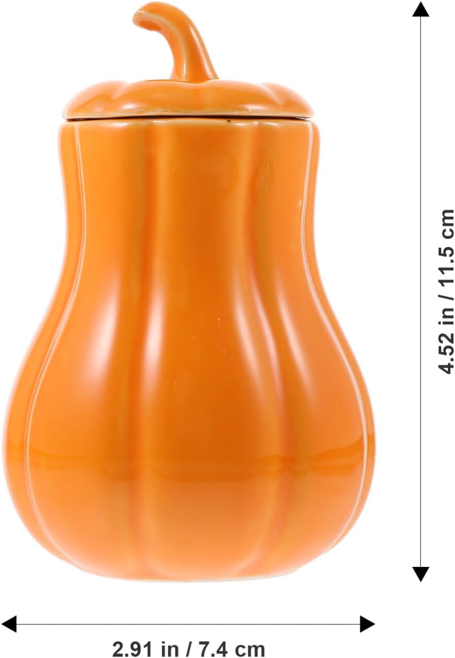 Amosfun Tarros Tarro de caramelo Tanque de almacenamiento Contenedor de caramelo Tarro de cocina de cerámica Recipiente de té Recipiente de té Tarro