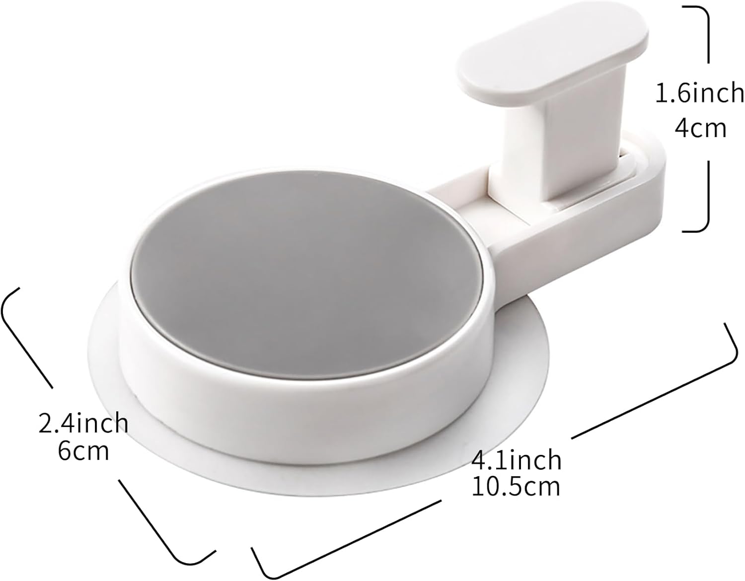 Cetomo Gancho de plástico para montar en la pared, fácil de instalar, para ducha, puf, cepillo, paraguas, llaves, utensilios de cocina, baño,